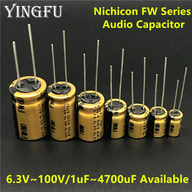 Nichicon Fw Series 6.3v100v/1uf4700uf Available Hifi Audio Capacitor