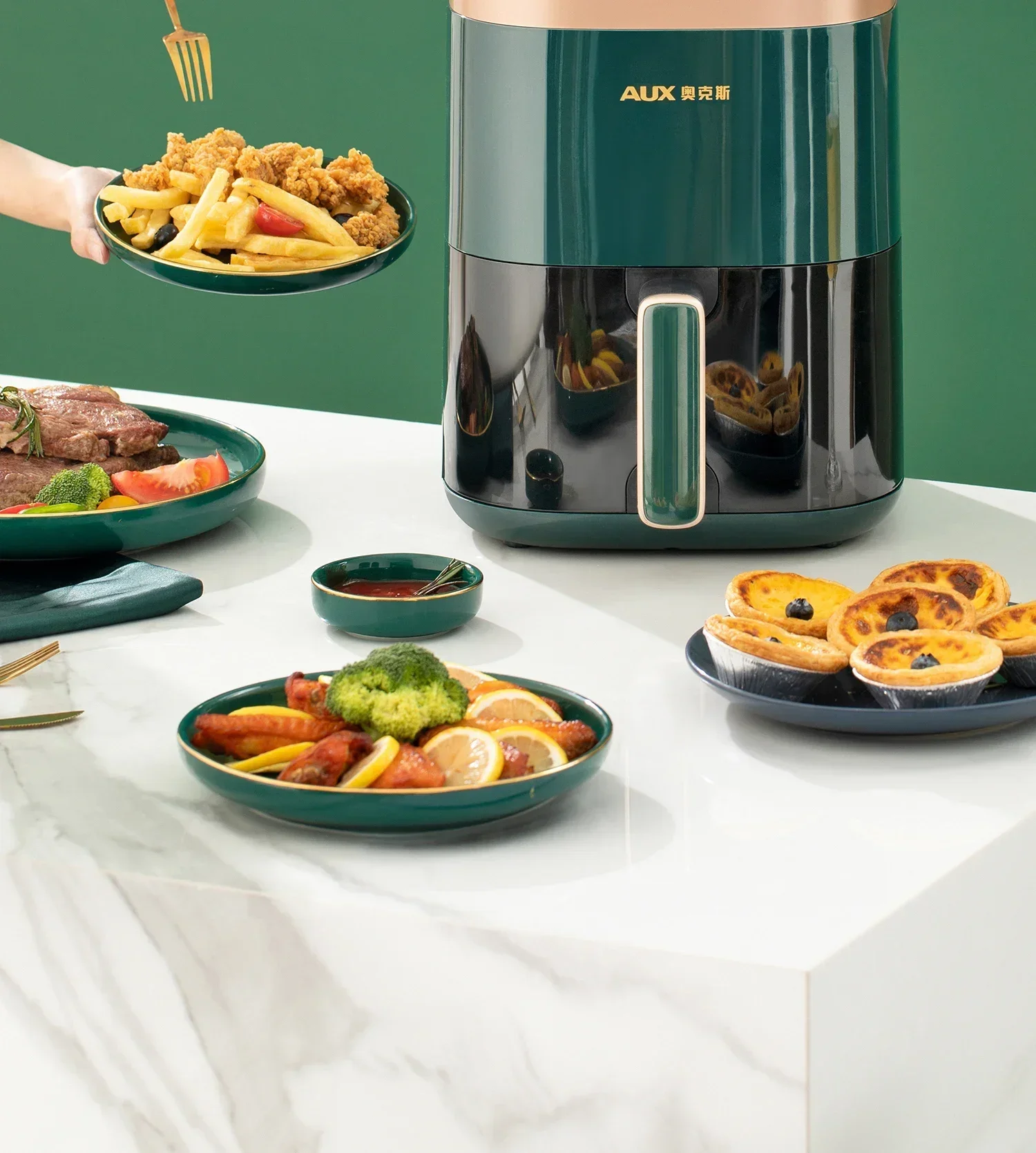 Description Picture 6 of item220V AUX Air Fryer and Oven Combo: Multifunctional, Fully Automatic, No Oil Technology, Easy-to-clean