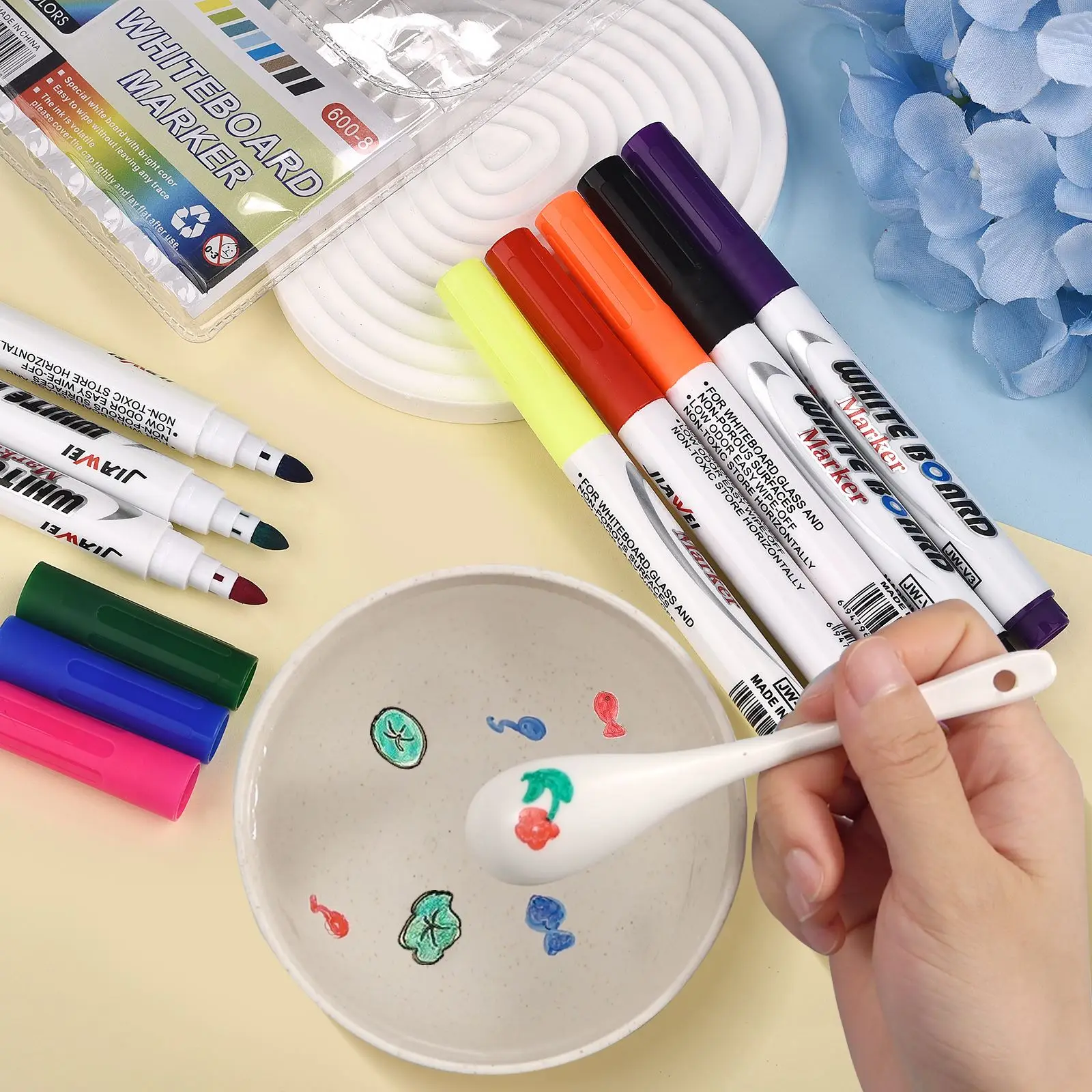 7/8/11/12pcs Magical Water Painting Pen Set Floating Doodle Kids Drawing  Gift Early Art Education Pens Magic Whiteboard Marker - AliExpress