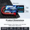 1/2units Zeee 5200mAh 7.4V 50C Lipo Batteries for RC Car 2S RC Lipo Battery with T Plug For RC Drone Car Truck Helicopter Boat 2