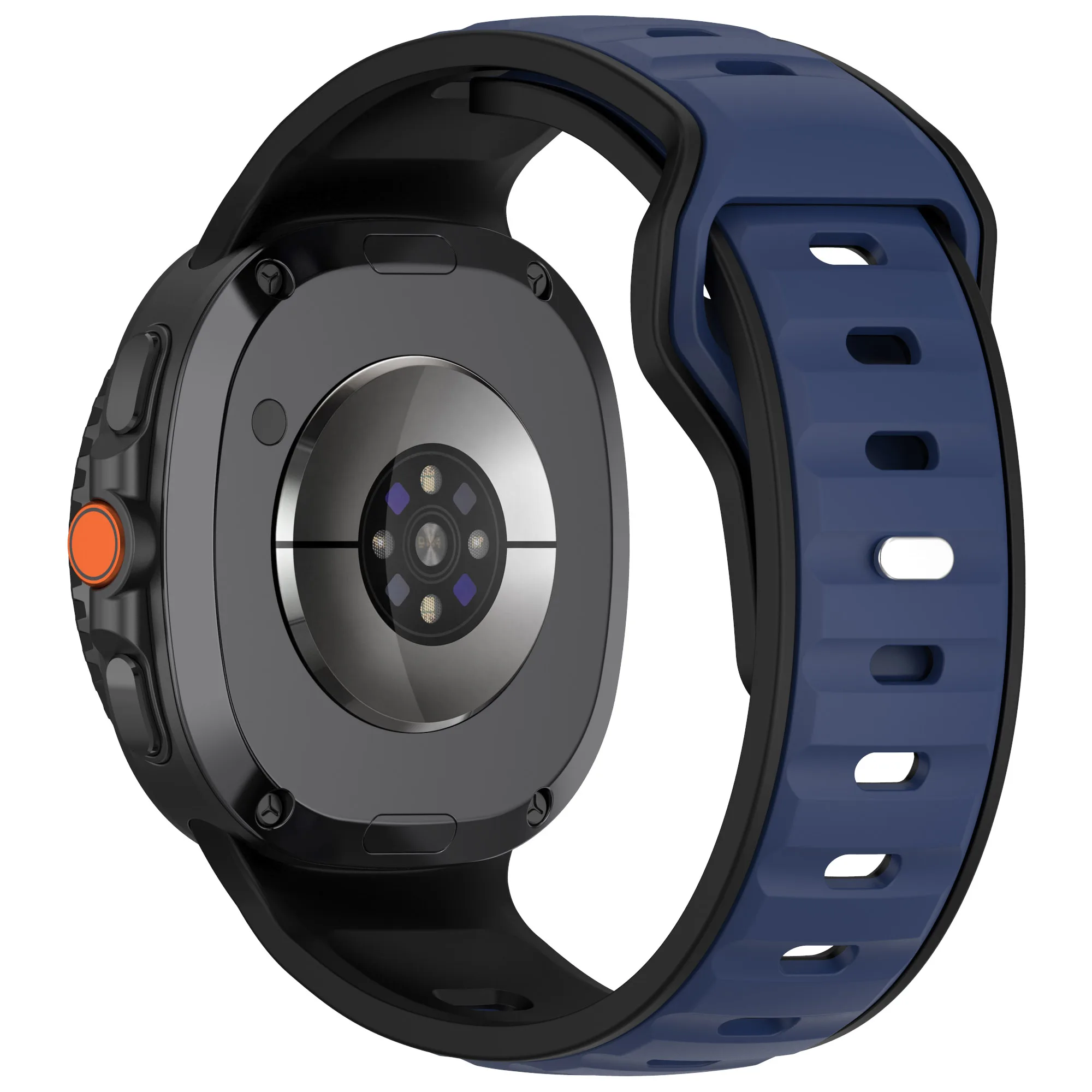 Two-Tone Elastic Silicone Sport Strap