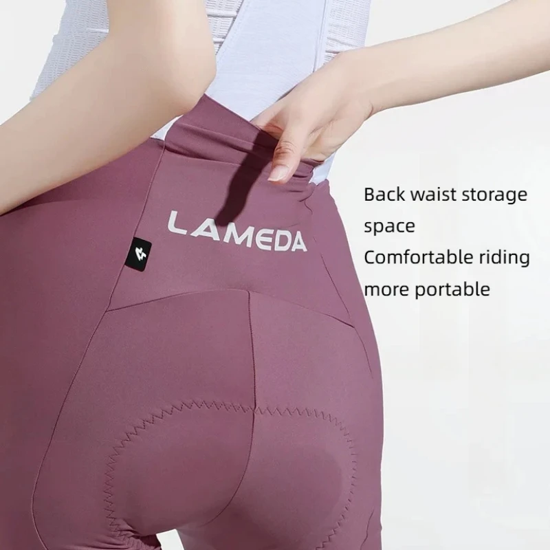 LAMEDA Women Cycling Bib Shorts Summer Sunscreen Bicycle Apparel 6-hour Comfort Padding Lightweight Sport Fits Cycling