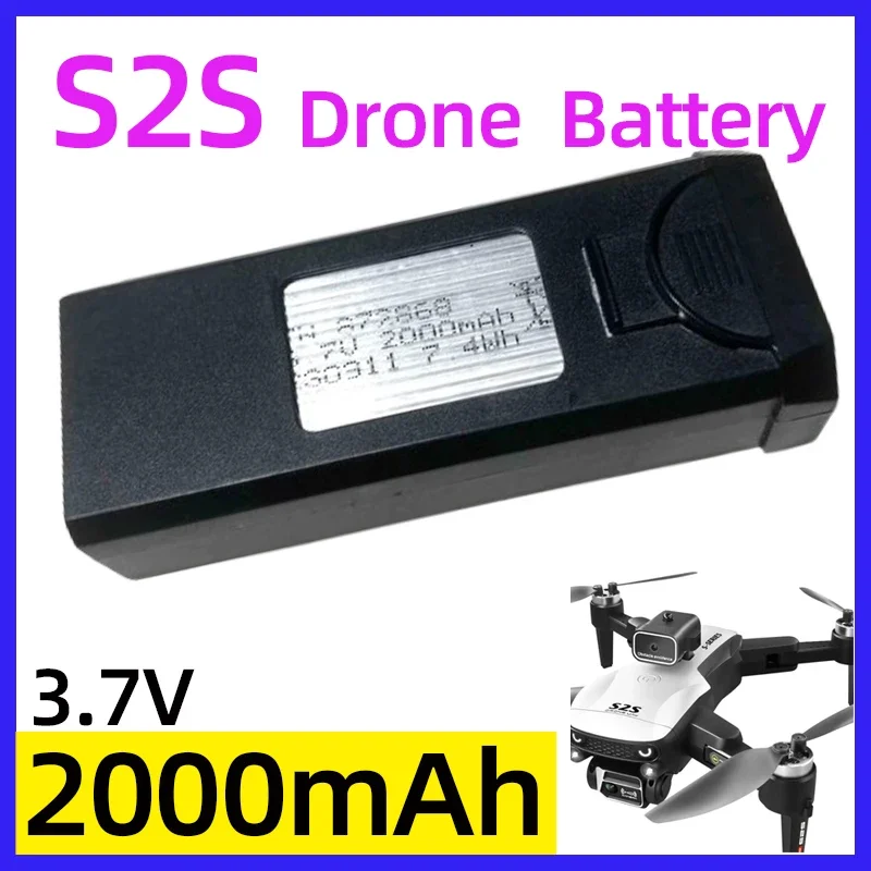 S2S Drone REAL 2000mAh Battery!!!Original LSRC S2S Drone UAV S-SERIS RC Quadcopter Spare Parts LS-S2S Dron Accessories 3.7V