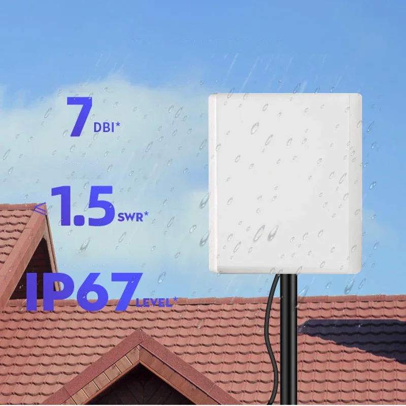 433MHz 지향성 평면 안테나 고이득 신호 부스터 실외 방수 IoT 데이터 전송 증폭 LoRa 모듈