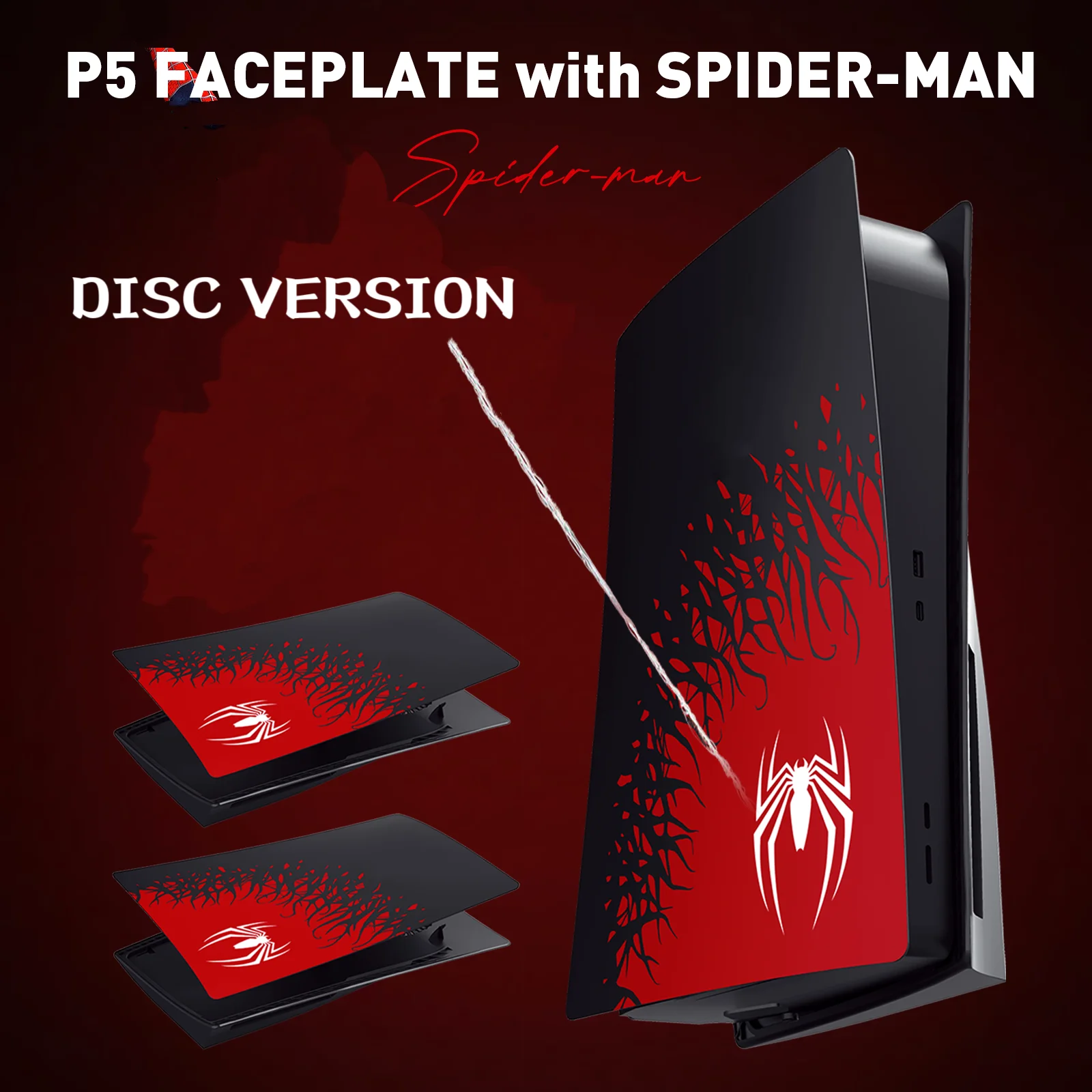 Placas de cubierta para PS5 Disc Edition, accesorios de consola