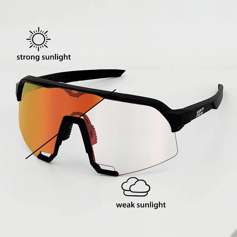 Photochromic Cycling and Sports Fashion Sunglasses for Outdoor and Road Activities