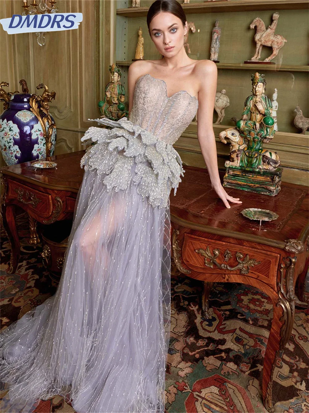 Luxurious Sleeveless Evening Gowns,DS4744