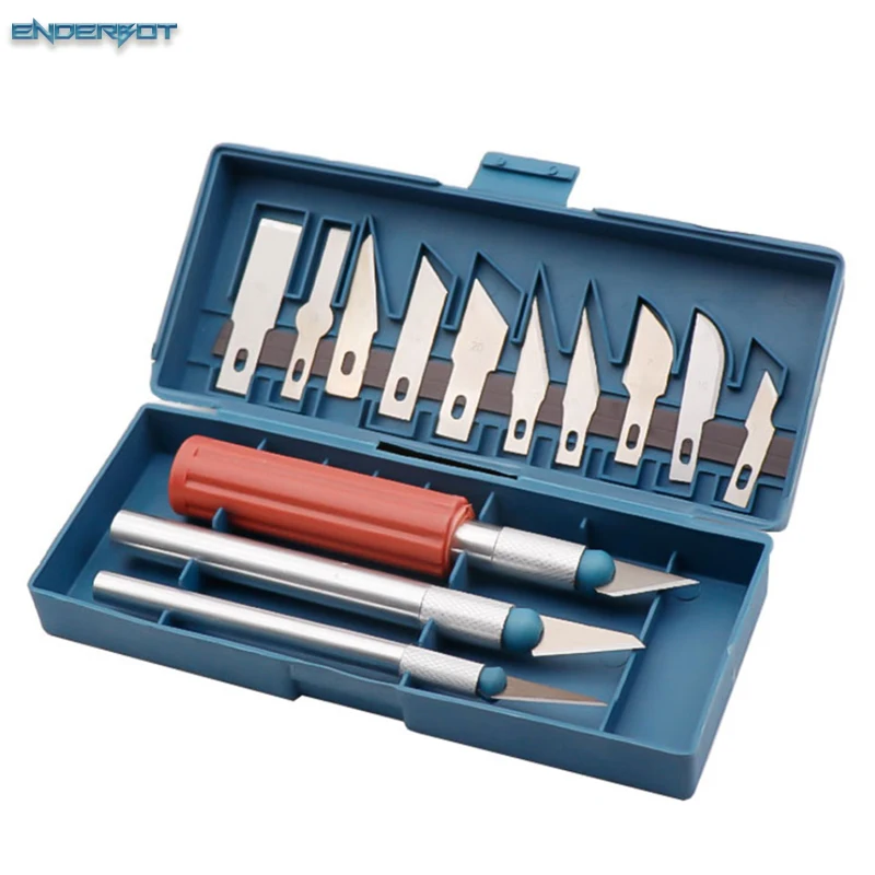 13 Piece Set  Pen  knivesModel Trimming and Polishing Tool  Aluminum Tool For 3D Printing Models 3D Printer parts Pen knives