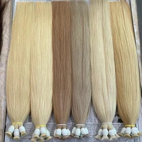 Cheveux à tresser en vrac sans trame, 100% cheveux humains vierges brésiliens Remy, extensions de cheveux naturels, 50g 100g, couleur blonde 1B 2