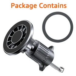 Magnetic Car Air Vent Phone Holder with Strong Magnet (Black)