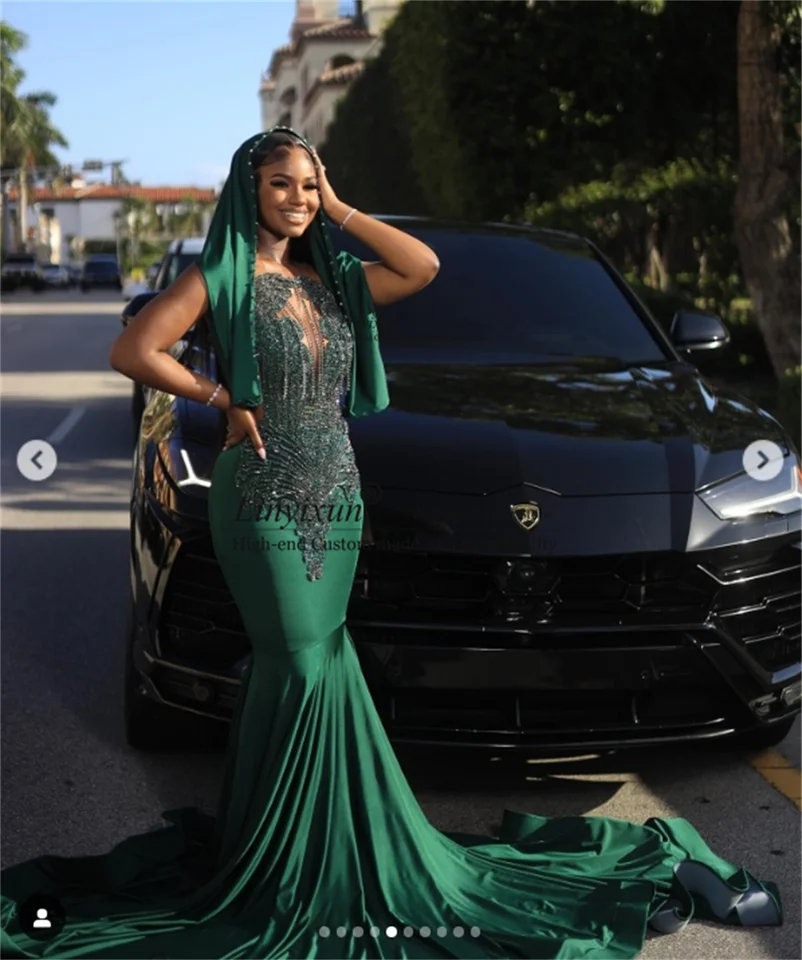 Evening Gowns Prom Dresses On Dark Skin Lime Green Prom Dresses Shop On  Pinterest