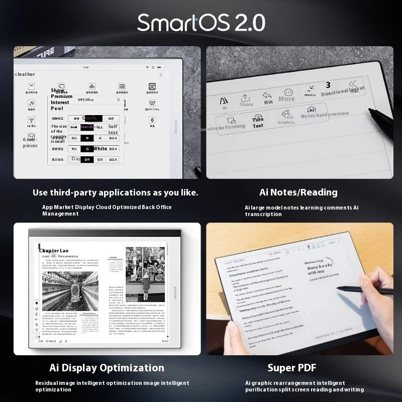 Ireader Smart X3 Pro Office E-Book Reader Ink Screen 10.65 Inch Quick Brush Ink Screen E-Paper Handwriting E-Book Reader Custom