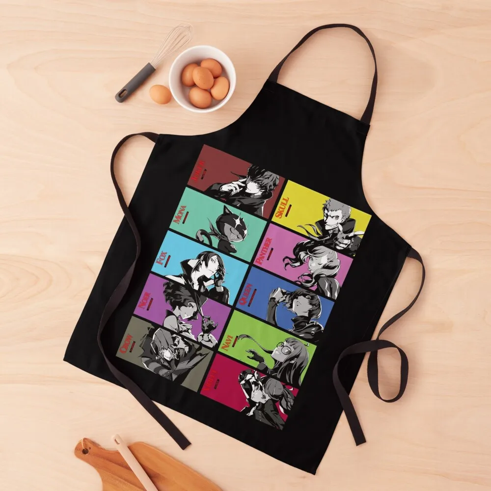 

Persona 5 Royal - Phantom Thieves and Associates Apron Home Cleaning Salon Apron