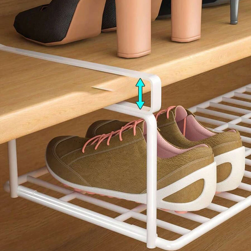 1/2pcs Creative Layered Shoe Rack Home Dorm Office Shoe Cabinet Partition Artifact Space Saving Shoe Storage Shelf 6