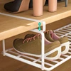1/2pcs Creative Layered Shoe Rack Home Dorm Office Shoe Cabinet Partition Artifact Space Saving Shoe Storage Shelf 6