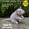 Grey Mouse Plush Toy High Fidelity Rats Plushie Hamster Peluche Lifelike Stuffed Animals Simulation Doll Kawai Toy Gifts 1