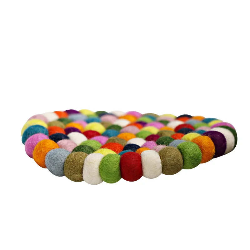 Singing Bowl Suction Tools Nepal Handmade Colored Wool Felt Singing Bowl Mat Buddhist Tibetan Singing Bowls Round Mats