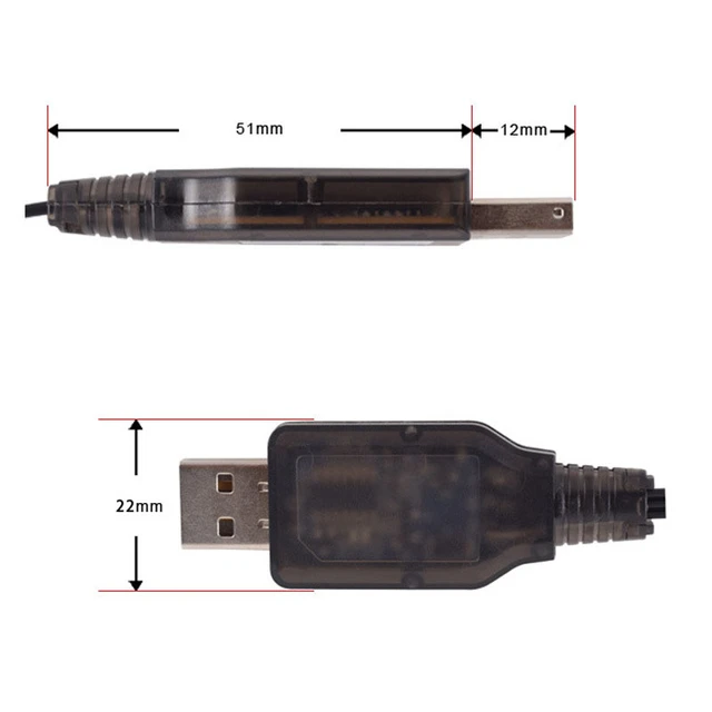 Câble de chargeur USB 7.4V 500mA SM-3P pour batterie Li-ion Rechargeable  RC, voiture bateau jouets télécommande jouet SM3P Charge Positive -  AliExpress