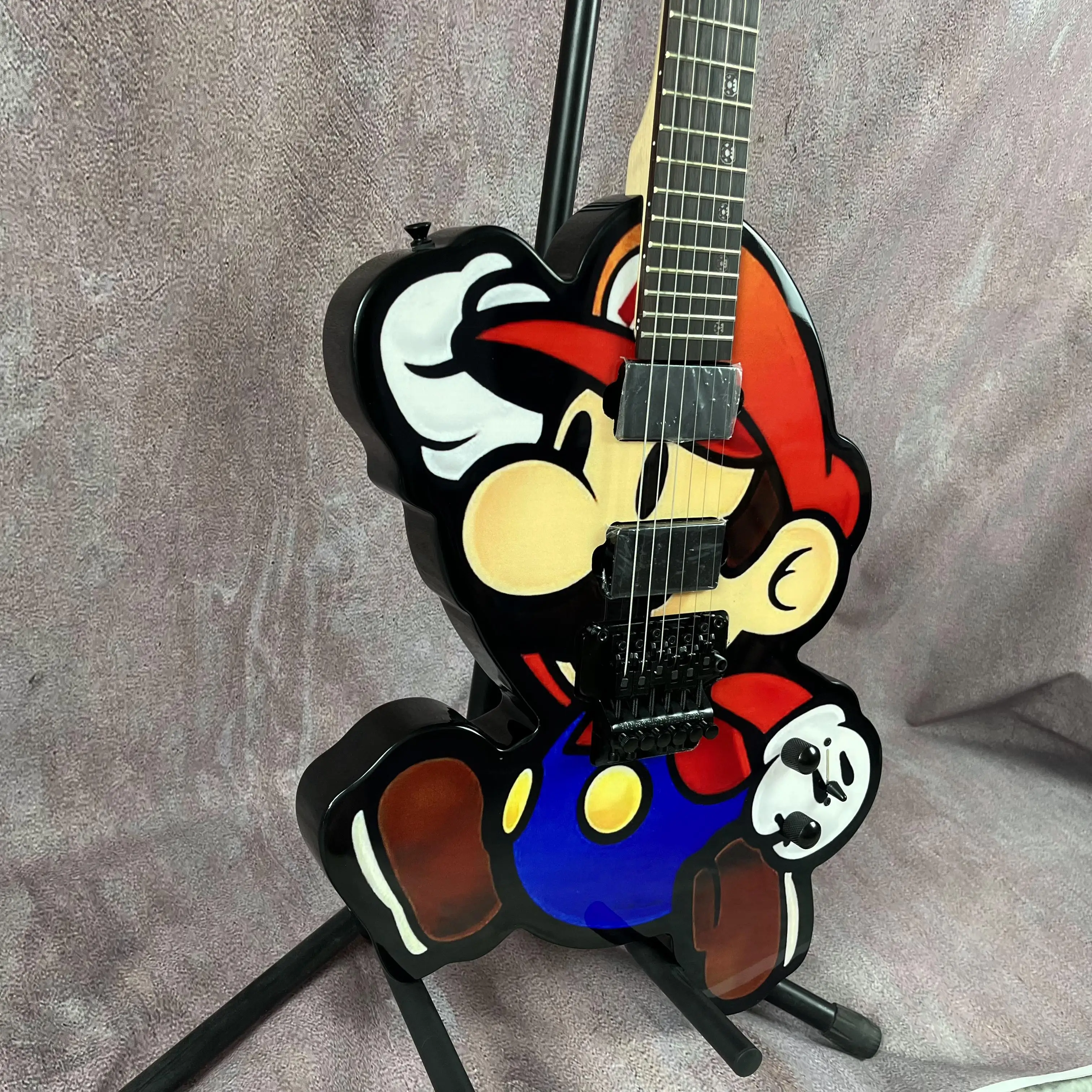 

NEW ARRIVAL Rock Electric Guitar with Floyd rose bridge High Quality Pickups Animation cartoon Guitarra