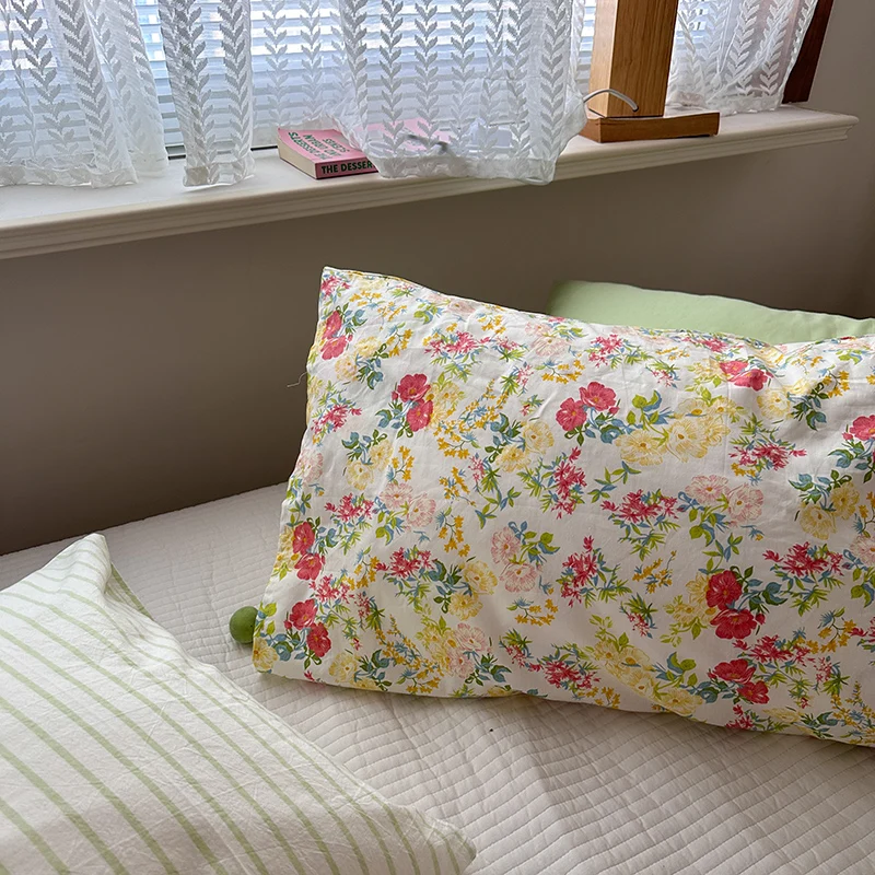 Pure Cotton Stand Size 48*74 Single Person Cartoon Panda Design Pillowcase  Comfortable Soft Breathable Bedding