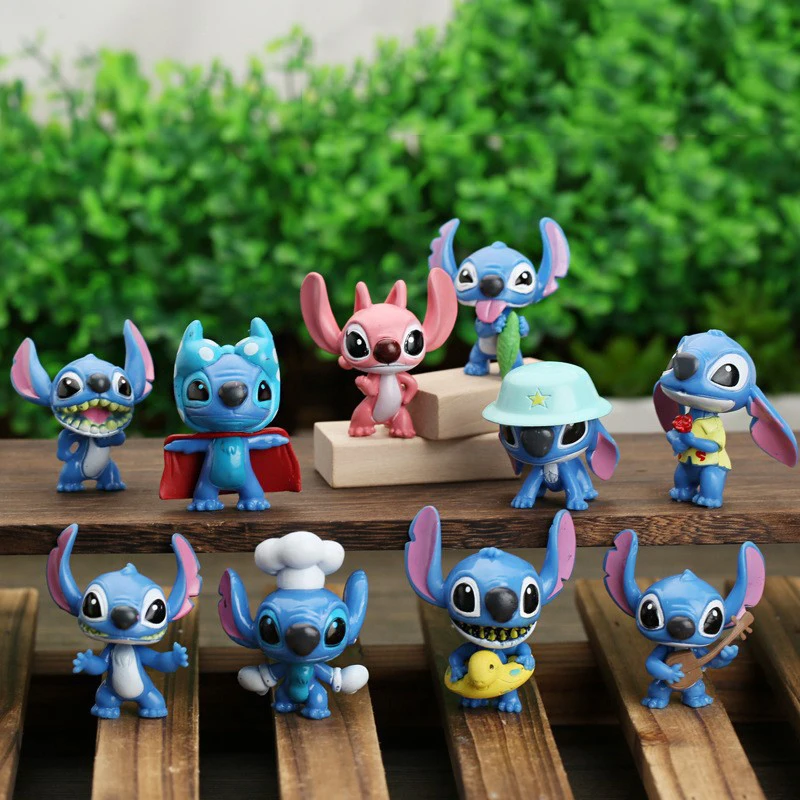 6pcs Disney Stitch Figure Toy Set Mini Anime Stitch Action Dolls Home Party  Supply Cake Decoration Toys for Children Kids Gift - AliExpress