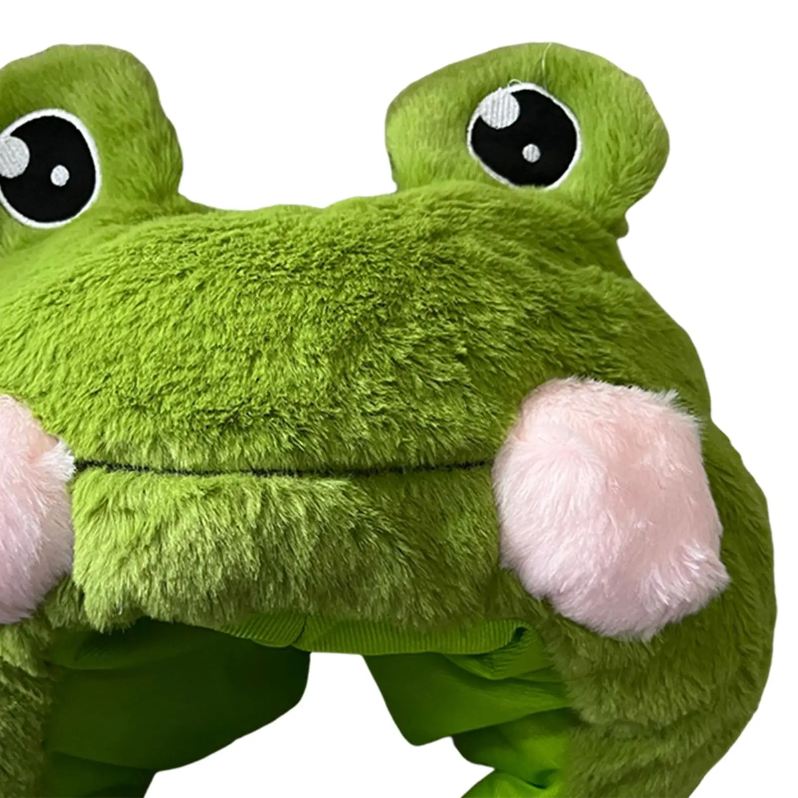 Lovely Plush Frog Hat Headdress Headgear Party Hats Cosplay Headwear Festival