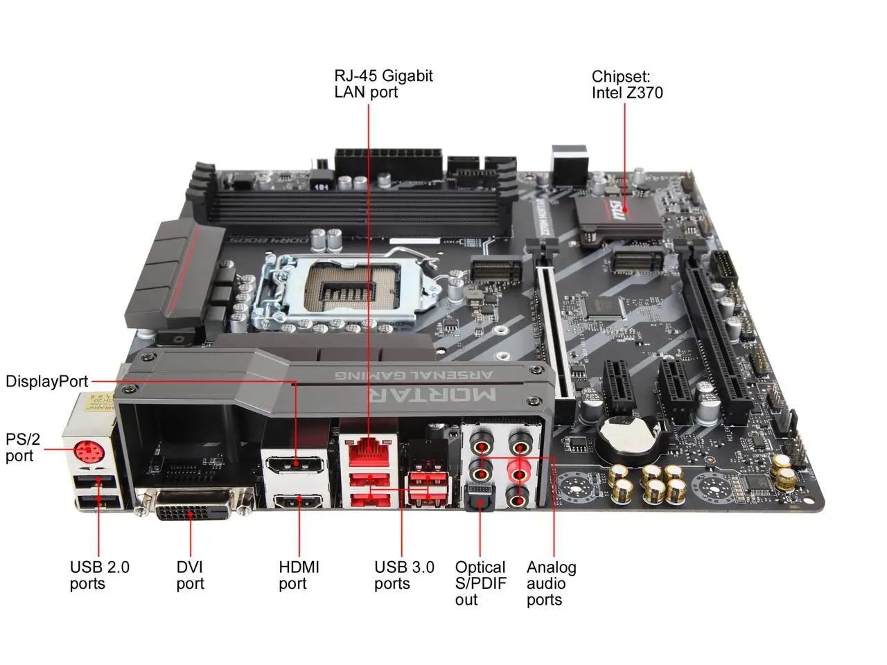 Used MSI GAMING ZM MORTAR LGA   Series Intel Z HDMI