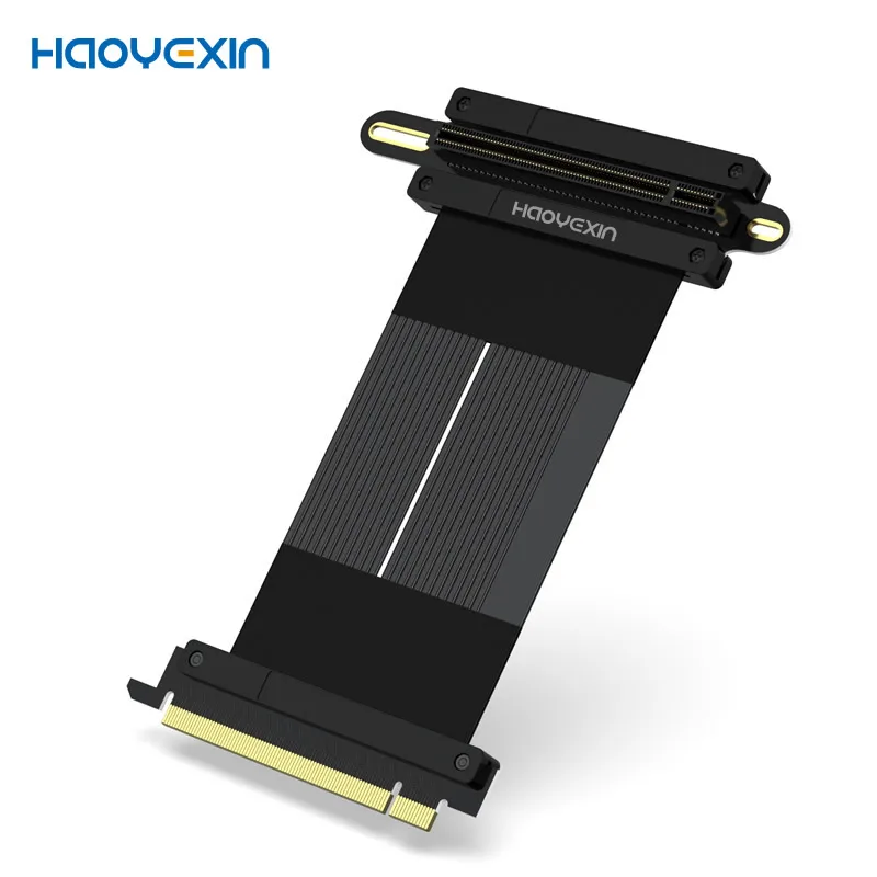 Cabo Riser Pcie para Placa Gráfica Extensão Flexível Pcie 4.0×16 Rtx3090 Gen4.0 Pcie 4.0 16x Riser Cabo 3.0