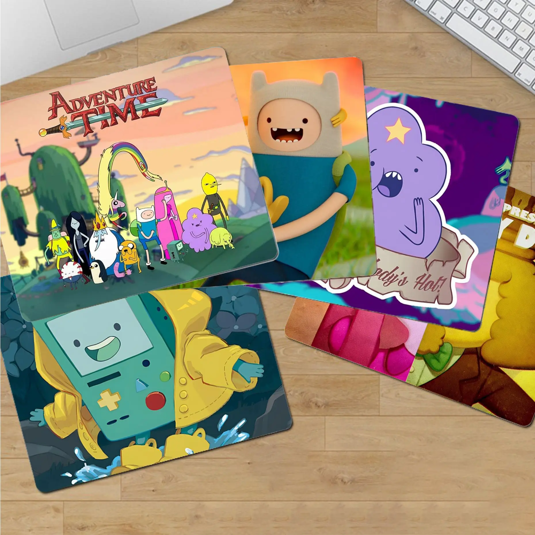

A-Adventure T-Time Mousepad Small Office Computer Desk Mat Table Keyboard Big Mouse Pad Laptop Cushion Non-slip Deskpad Home