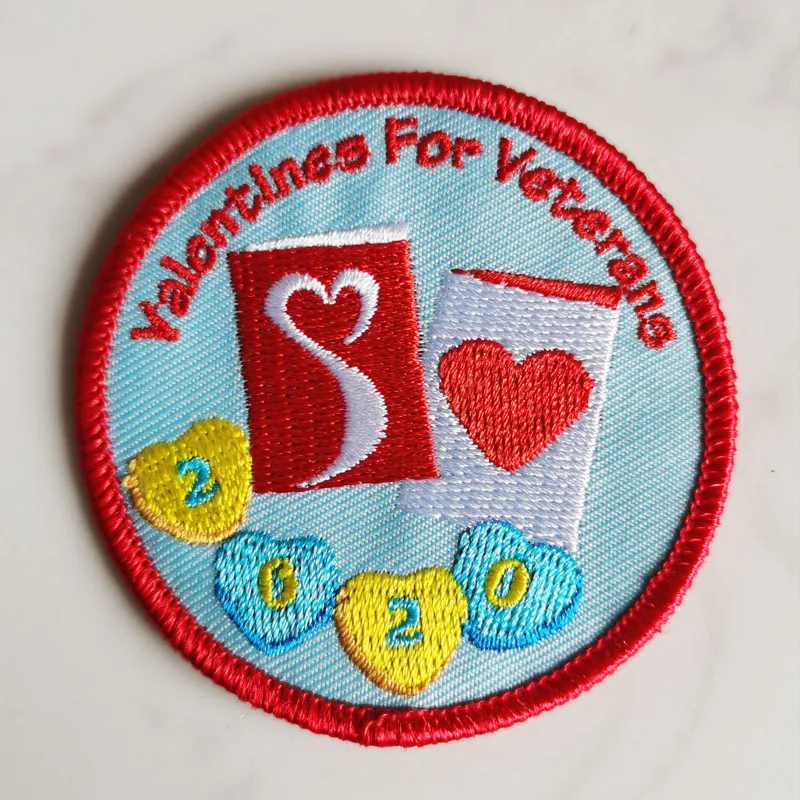 

Valentines For Veterans Embroidery Patch to brighten the lives of our nation’s Veterans