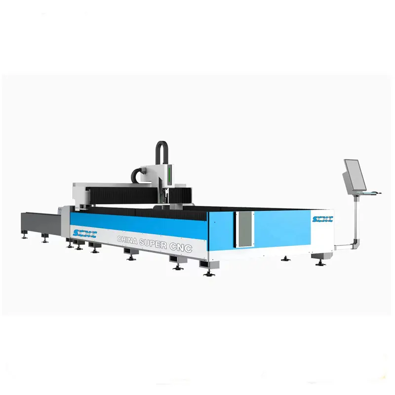 

Supercnc 3 кВт 6 кВт 12 кВт станок для лазерной резки листовой углеродистой стали с обменной платформой