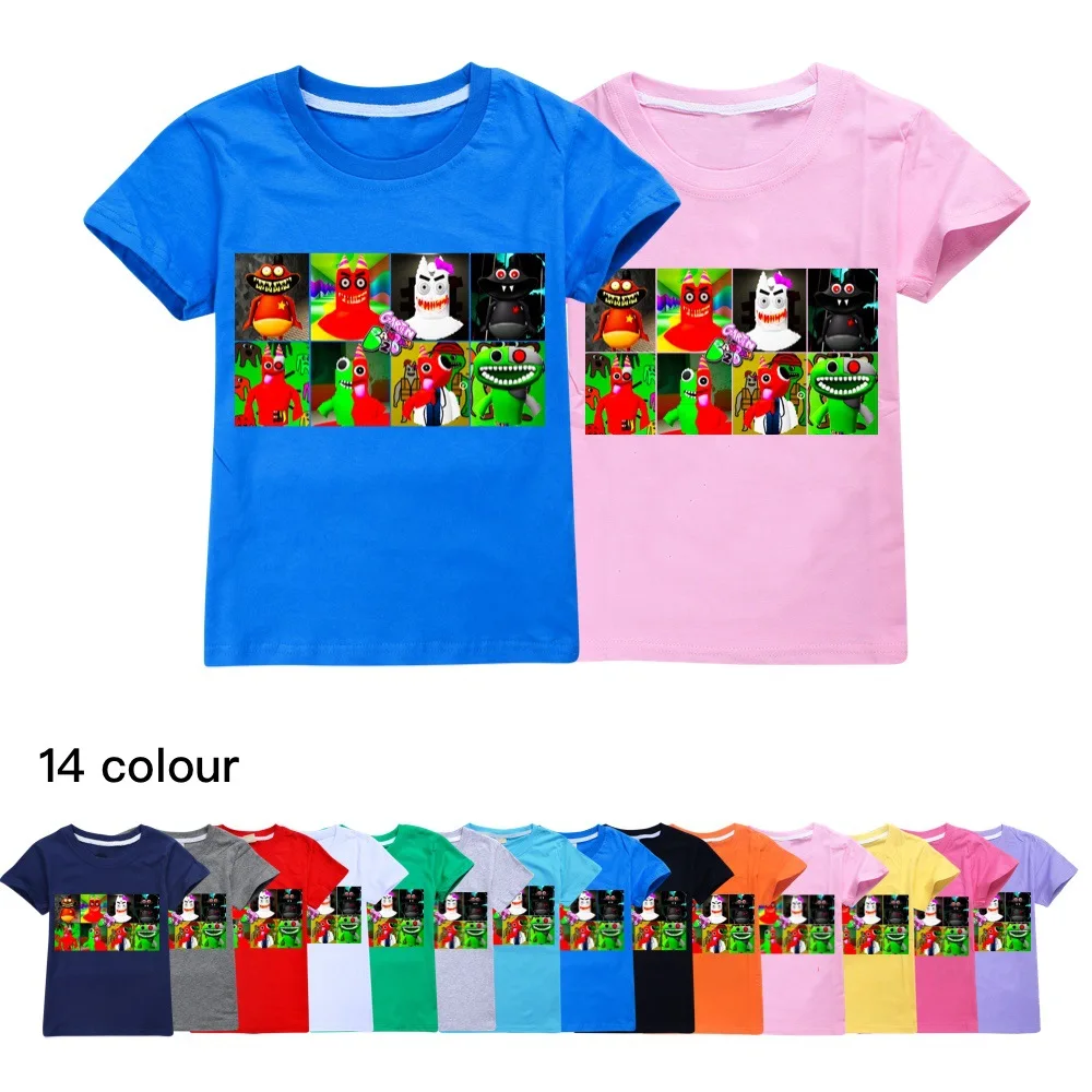 

Garden of Banban T-shirt Cosplay Costumes Cartoon Printed 3D T Shirt Kids Summer Boys Girls Funny Anime Tops Children Clothing