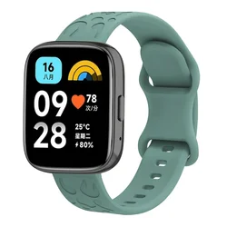 Engraved 22mm Silicone Replacement Strap for 22mm (Pine green)