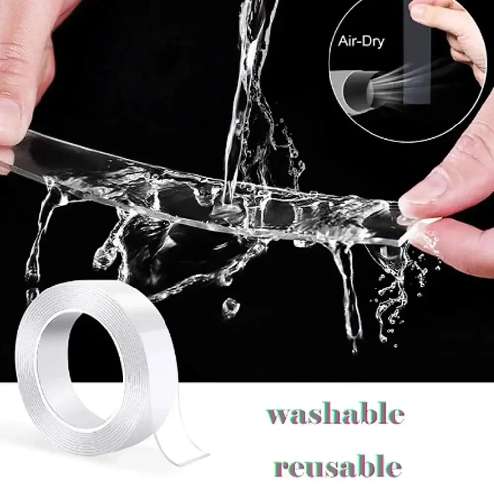 Double Sided Tape Nano Super Strong Adhesive Non-slip Waterproof for Kitchen Bathroom
