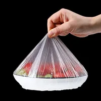 Couvercle alimentaire jetable Saran Wrap, couverture intestinale de qualité alimentaire, sac en plastique de conservation de la fraîcheur, accessoires de rangement de cuisine 4