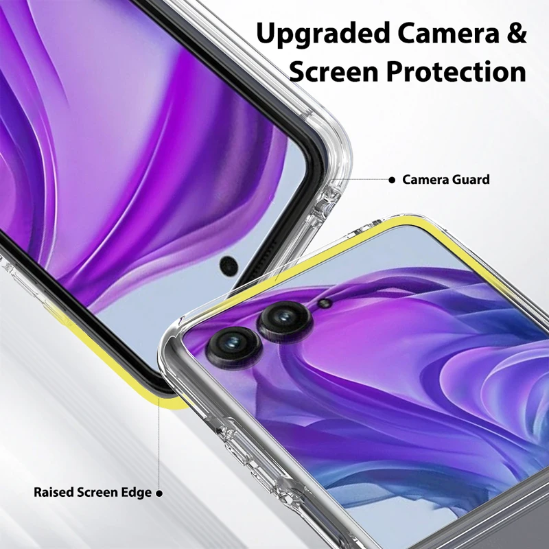 Enhanced Shockproof Transparent TPU+PC Case