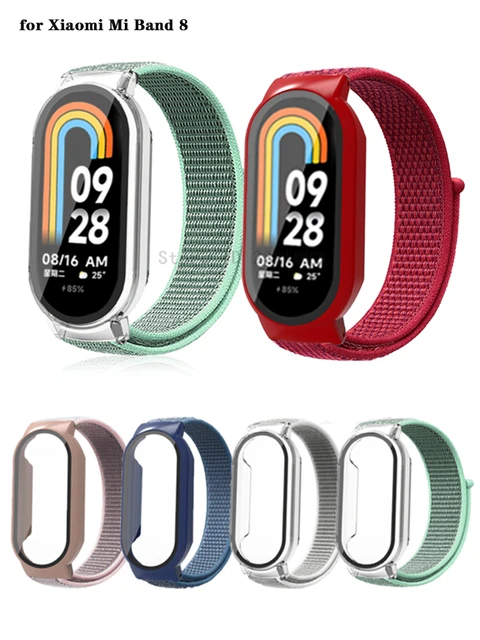 Integrated Nylon Strap for Xiaomi MiBand 8 Mi Band 8 Wrist Bands Bangle  Bracelet