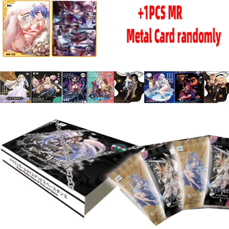 

Newest Goddess Story Collection Cards Dragon Girl +1PCSMR Metal Card Girl Sexy Bikini Anime Gift Game Card for Christmas