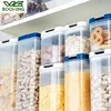 WBBOOMING 3 Different Capacity Plastic Sealed Cans Kitchen Storage Box Transparent Food Canister Keep Fresh New Clear Container 1