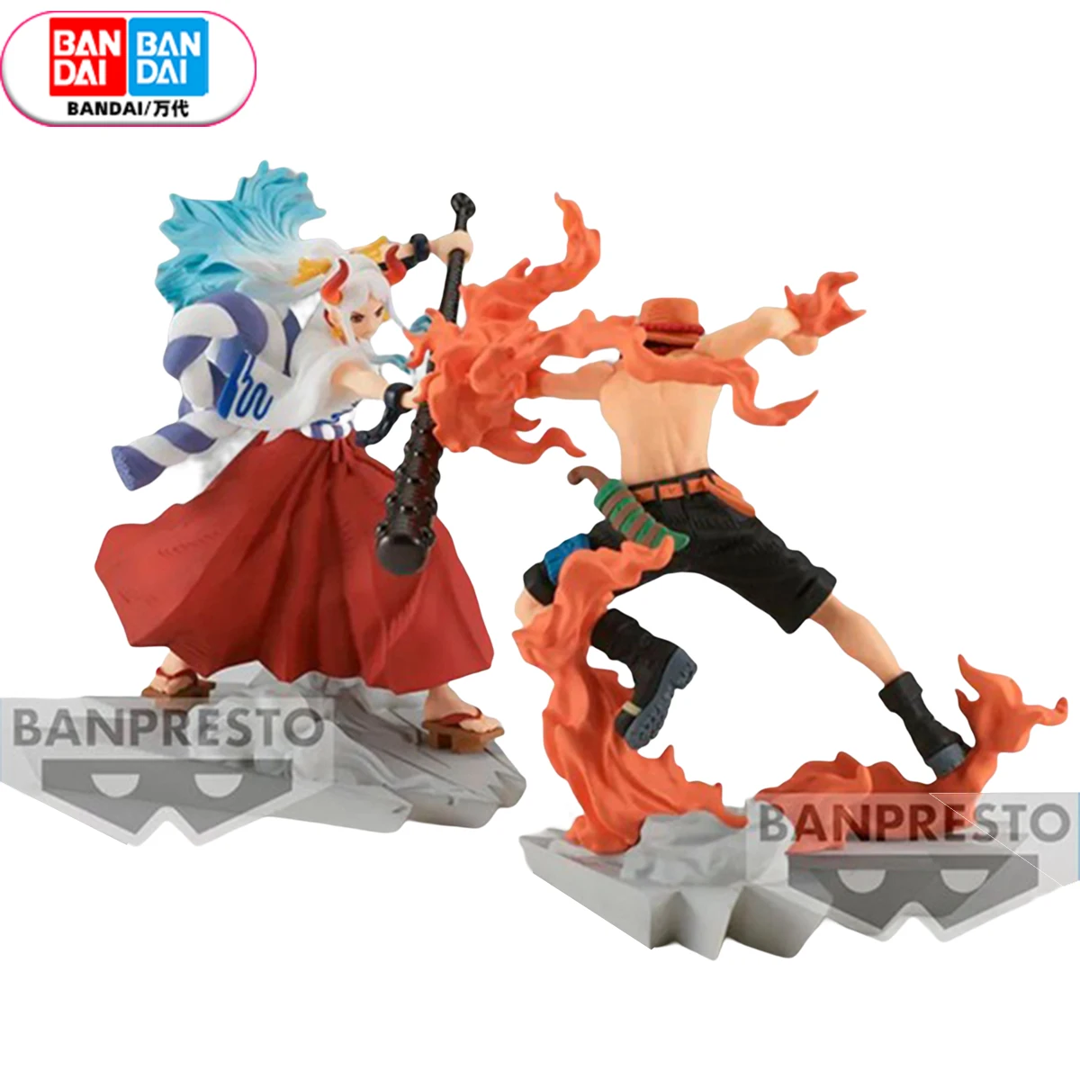 

Фигурки героев аниме Bandai, оригинальные ONE PIECE Senkouzekkei Yamato Ace, игрушки-модели