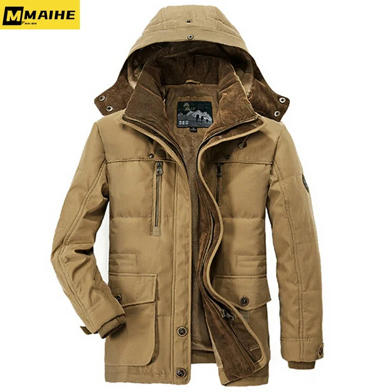 

New Minus 40 Degrees Winter Jacket Men Thicken Warm Cotton-Padded Jackets Men's Hooded Windbreaker Parka Plus Size 5XL 6XL Coats