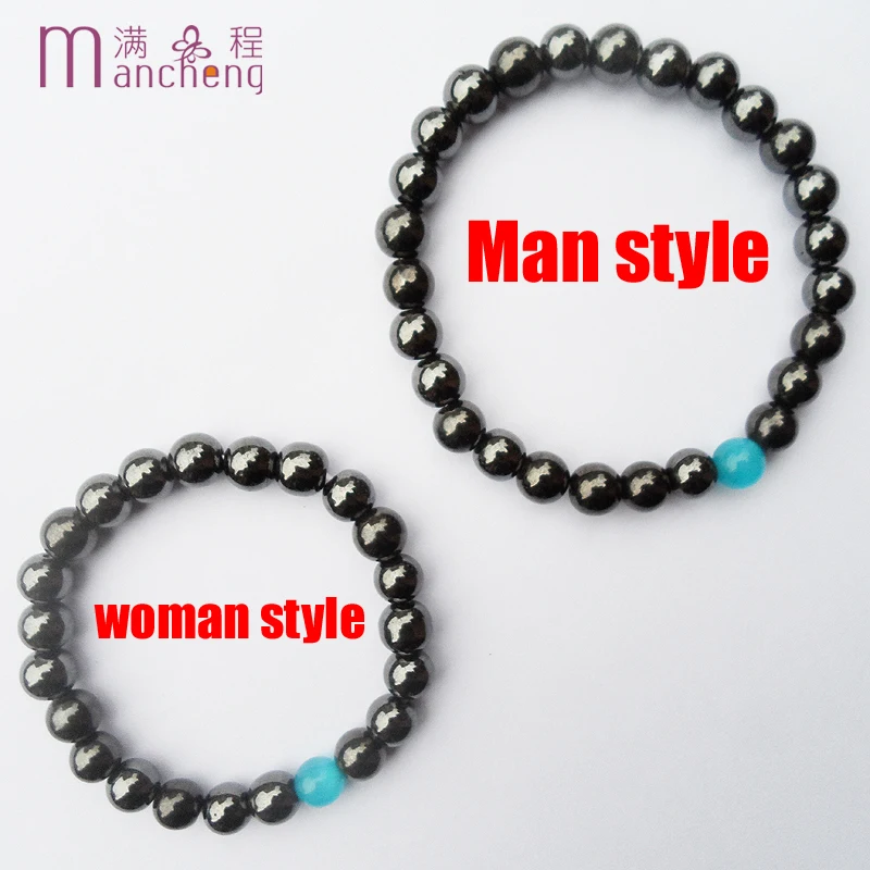 Fnaf 2 Rupee Item 8Mm Ematite Cat Eye Beaded Lovers Bracciale Coppia Donna Sleep Fitness Periodo Tracket Health Bracciali Uomo