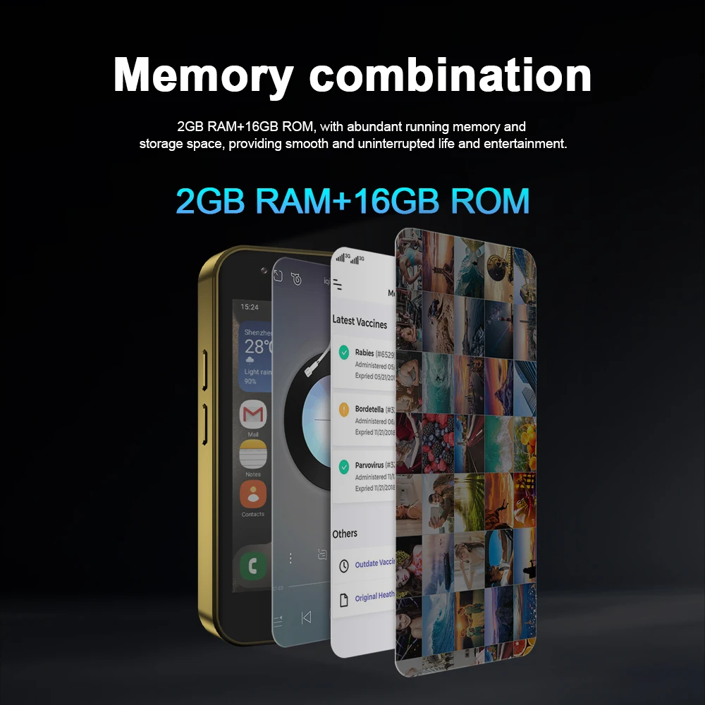 2024 New Design SERVO KING2000 Mini Smartphone Android System Dual SIM 3G WCDMA Wifi Google Play 2GB+16GB Palm Intelligent Phone 5