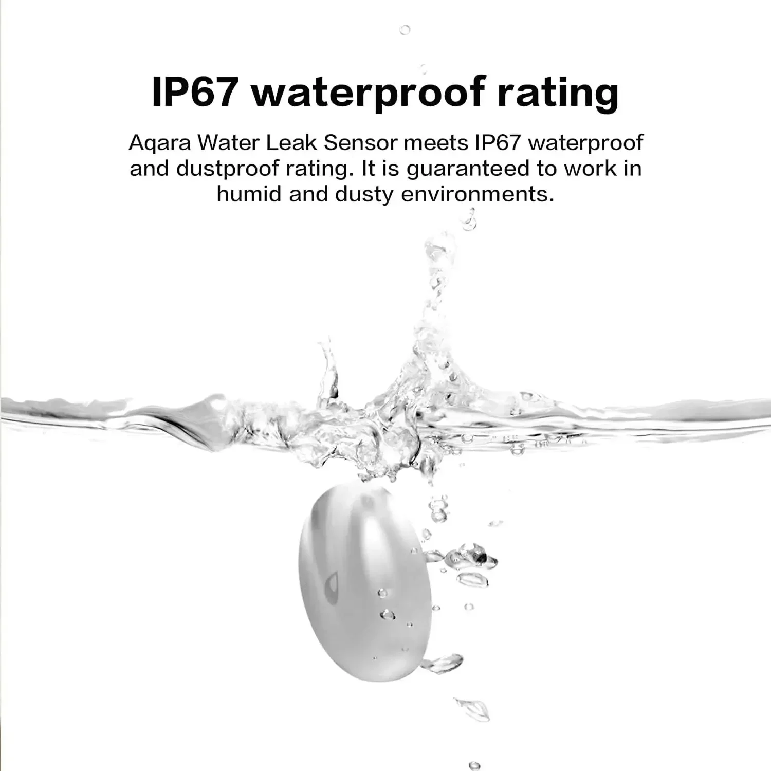 Aqara Water Immersing Sensor Zigbee Water Leak Detector IP67 Waterproof Soaking Sensor Alarm Remote Control Work with Mi Home 4