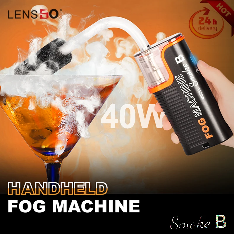 LENSGO Machine à fumée B 40 W avec télécommande portable pour