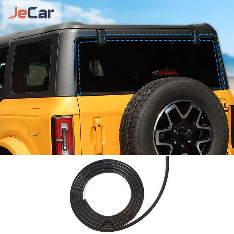 Jecar Tailgate Glass Water Retaining Strips Trim for Ford Bronco 2021 2022  Car Exterior Accessories 1