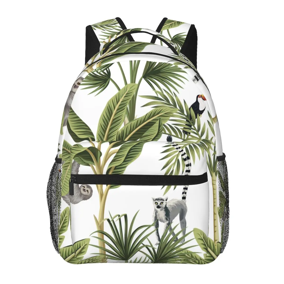 

Men Woman Backpack Exotic Botanical Jungle Schoolbag for Female Male 2023 Fashion Bag Student Bookpack