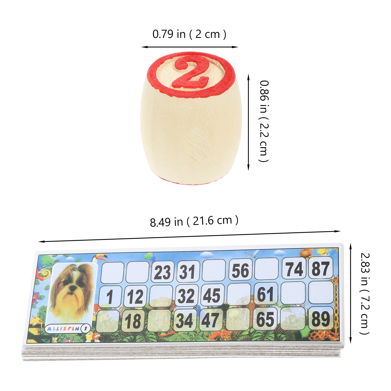 1 Set Russian Lotto Set Family Game Adults Supplies