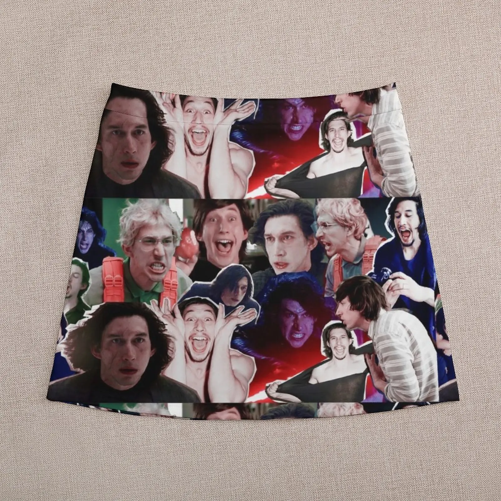 Angry Adam Driver Collage Mini Skirt new in clothes skirts for womens cute skirt Dresses