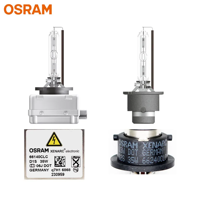 OSRAM Xenon HID CLASSIC D1S D2S D3S D4S Standard Lamps 66140 66240 66340 66440 CLC Original Car Head Light 4200K Warm White Pair 2